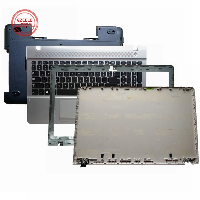 Tampa Traseira do Lcd do Portátil Moldura Dianteira Tampa Inferior do Palmrest Ajuste para Samsung Np270e5g Np270e5e Np270e5j Np300e5e Np300e5v Np275e5v Novo