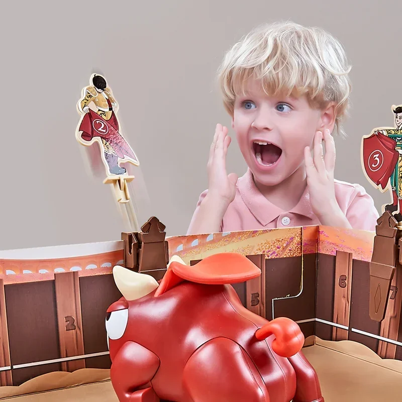 Kids Bullfighting Warrior Board Games Toy Puzzle Levels Card Board Game Family Funny Entertainment Casual Logical Party Game Toy 4