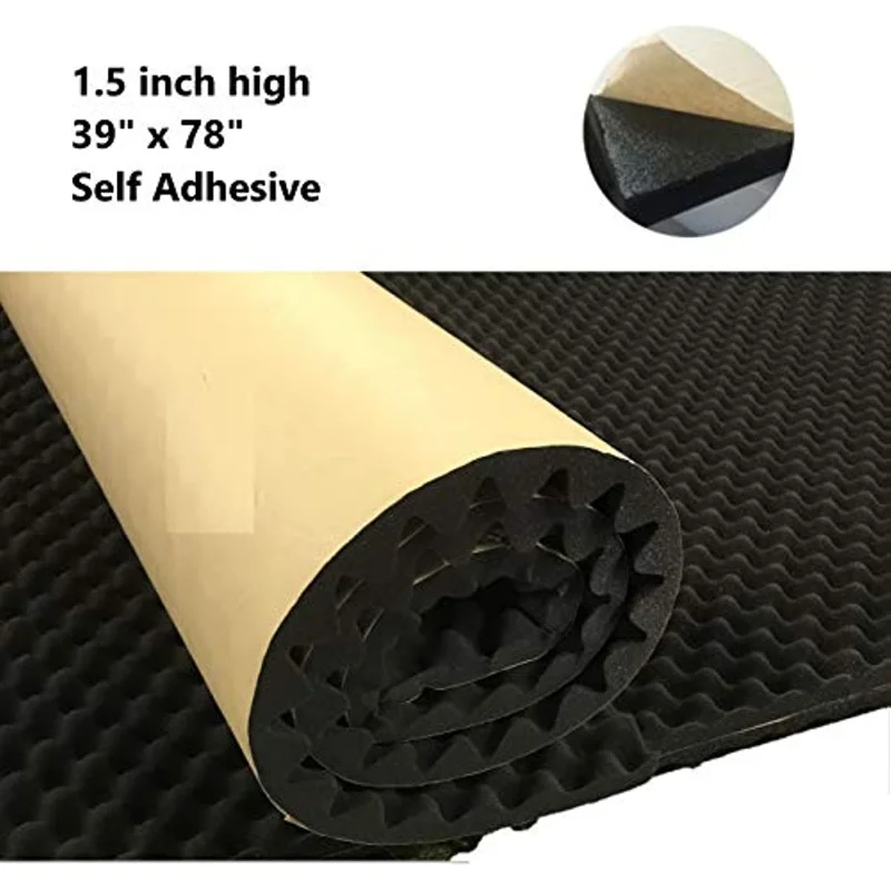 Self Adhesive High-density Acoustic Foam Egg Box Panel Studio Foam Black Soundproof Wallboard sound absorbing panel sound absorbing foam soundproofing foam soundproofing board