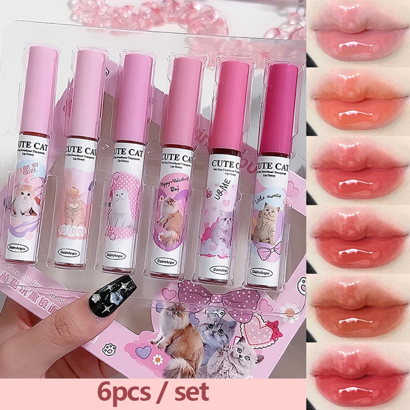 6-Piece Cute Lip Glaze Set 2
