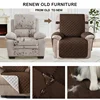 1 Seater Recliner Sofa Slipcover Pets Dog Kids Mat Solid Color Non-slip Recliner Couch Cover Four Seasons Sofa Armchair Mats 3