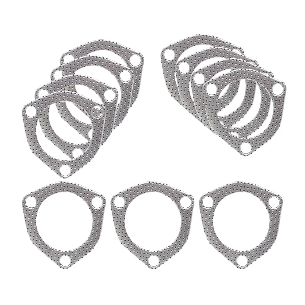 10 pieces/batch 2.5 inch 65 mm exhaust pipe gasket for joint exhaust muffler gasket with hole 3 YC101115