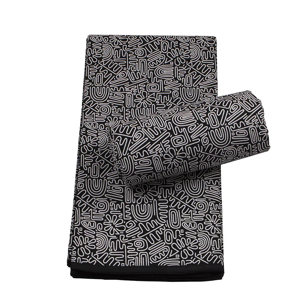 6 Yards New Guaranteed Veritable Original Real Wax Ankara African Print Fabric Cotton For Party Dress Tissus