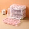 15-grids Egg Storage Box Kitchen Refrigerator Eggs Preservation Box Portable Plastic Household Outdoor Picnic Egg Storage Box 3