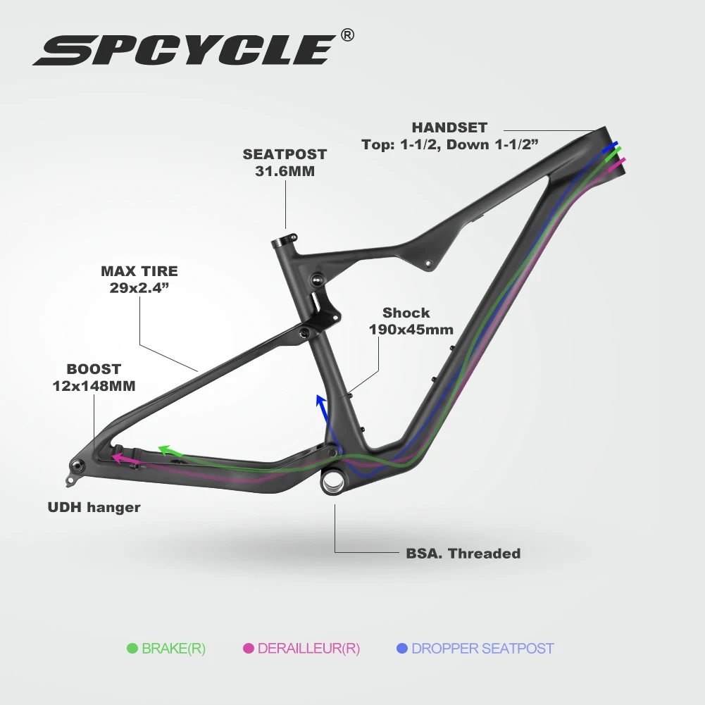 フルカーボン MTB Spcycle M016 Mサイズ29インチ 超軽量 フルカーボン MTB Spcycle M016 Mサイズ29インチ 超軽量