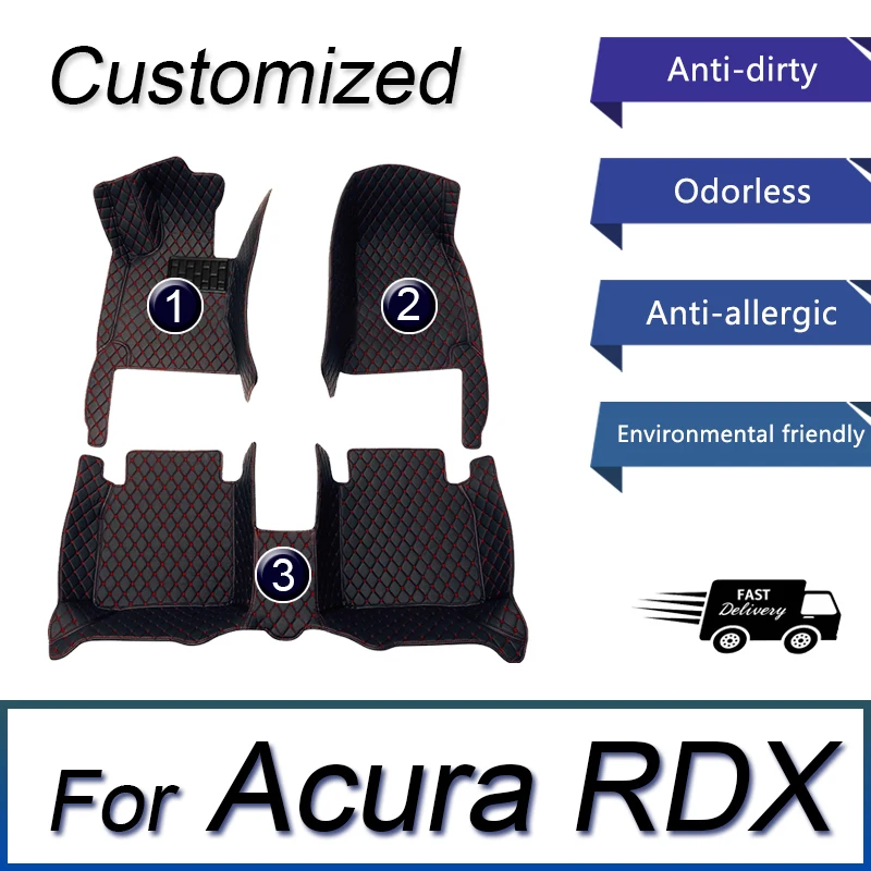

Автомобильные коврики LHD для Acura RDX 2018 2017 2016 2015 2014 2013 2012 2011 2010 аксессуары для автомобильного интерьера водонепроницаемые кожаные коврики
