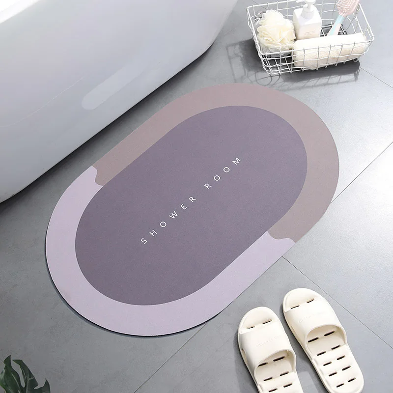 

Modern Bathroom Bedroom Anti-SlipAbsorbent Carpet Bathroom Quick Drying Bath Shower Rug Toilet Floor Mat Bathroom Rug