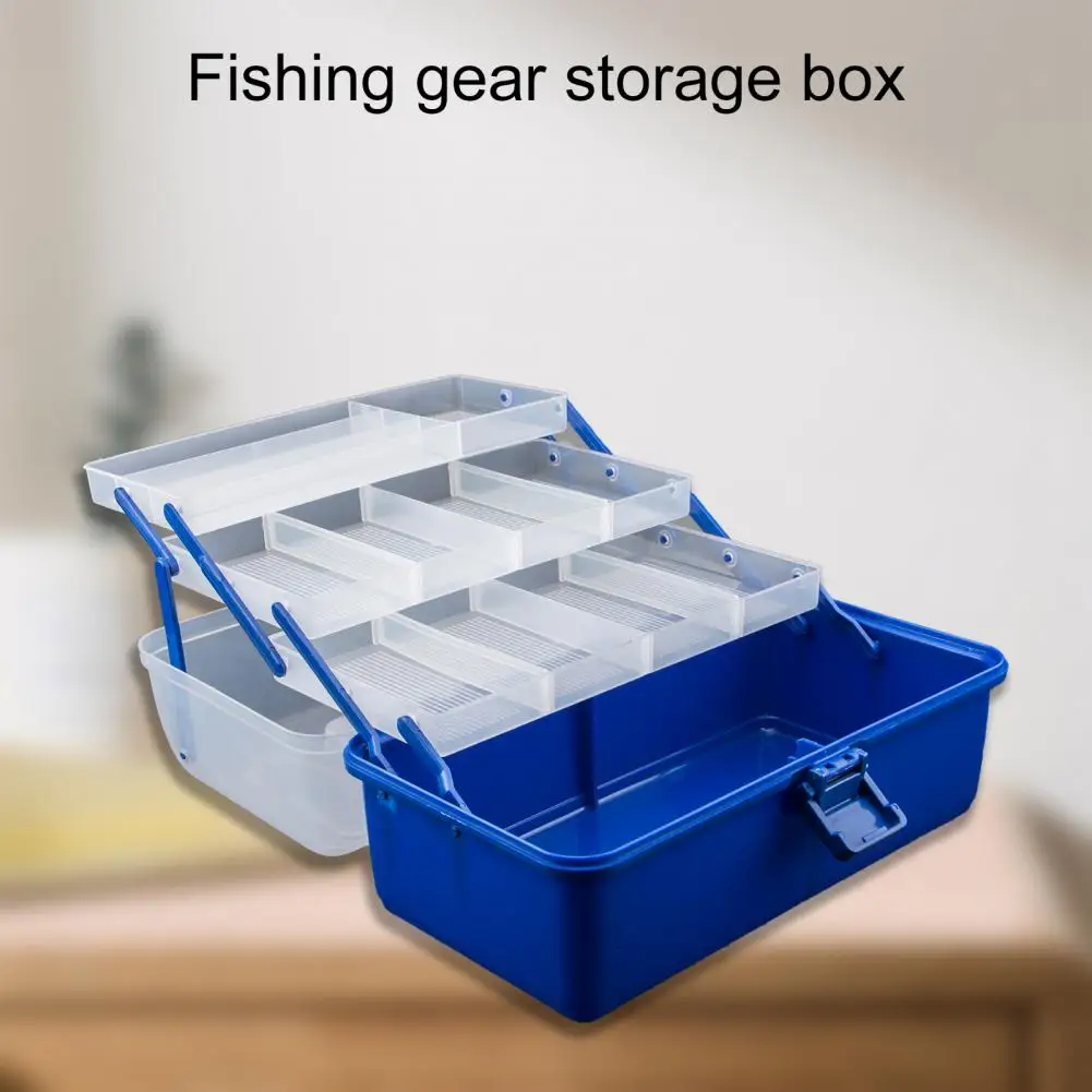 

Противоскользящий держатель для хранения из полипропилена, легко носить с собой, синий рыболовный стеллаж большой емкости