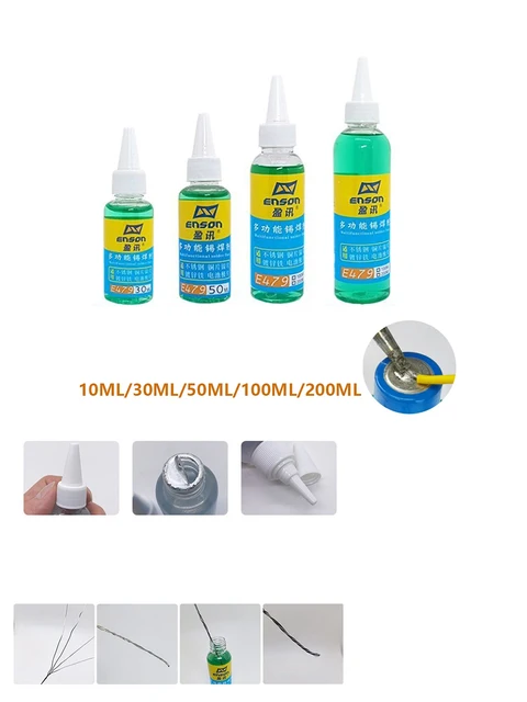 Flussante Per Saldatura Acciaio Inox 30 Ml - Pasta Liquida Per Saldare Rame E Zincato - Foto 5