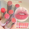 Floral Mirror Glass Solid Lip Gloss Water Light Round Tube Lipstick Clear Oil Jelly Lip Glaze Natural Nude Moisturizing Lip Tint 1