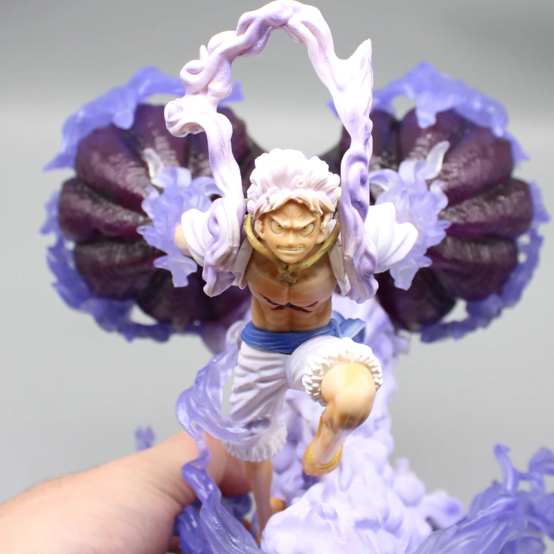 27cm One Piece Gear 5 Luffy Figure Sun God Nika Luffy Pvc Action Figures Gk Statue Collection Figurine Model Toys Kids Gifts