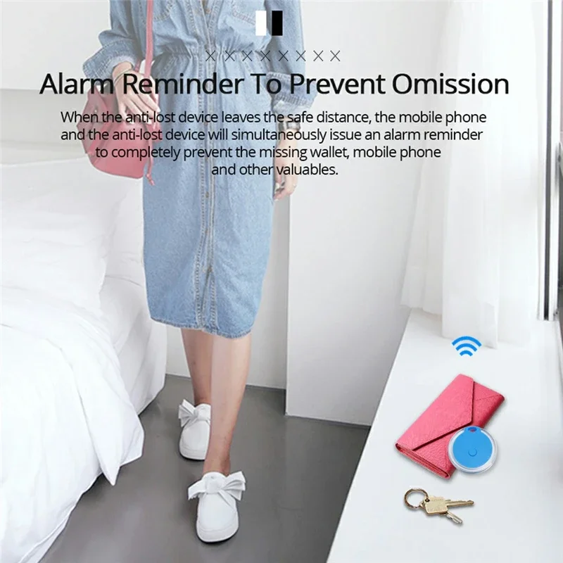 Mini Smart Anti-Lost Tracker Reminder For Pets Kids GPS Locator AntiLost Alarm Wallet Keychain Smart Tag Bluetooth Tracker NEW
