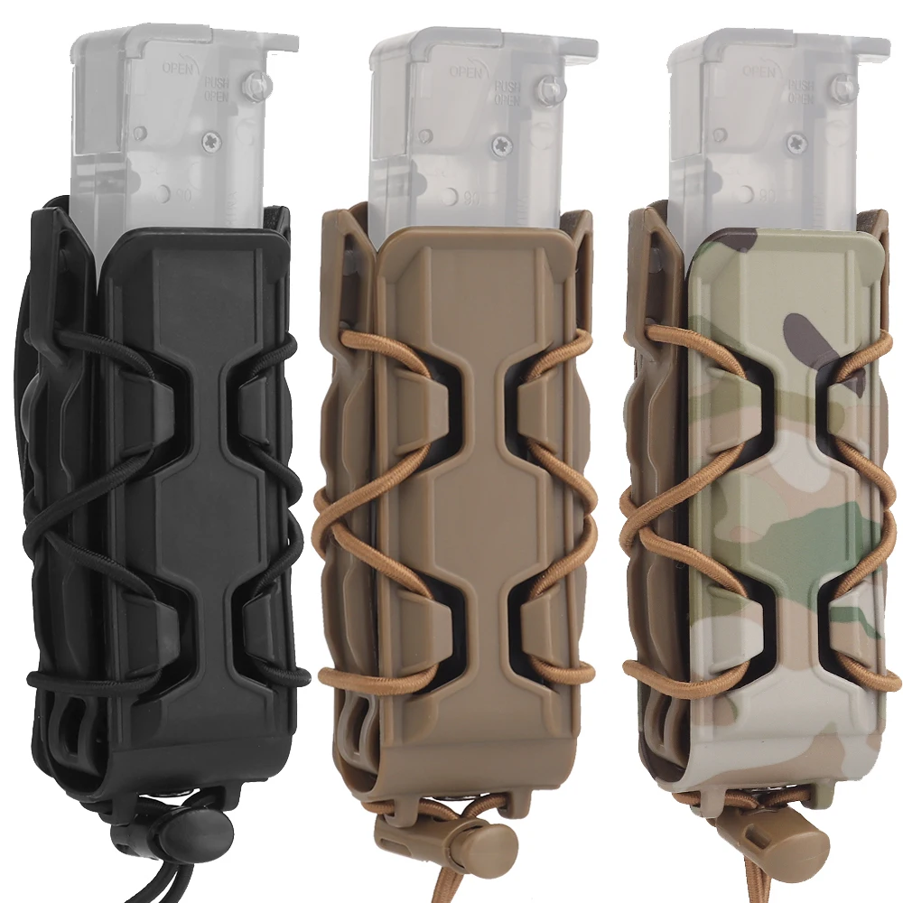 

Tactical Pistol 9mm Magazine Pouch Molle Single Mag Pouch for Glock 17 19/Beretta M9/SIG 226/229/1911 Military Magazine Holster