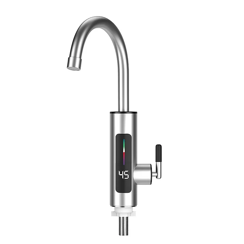 Rubinetto Elettrico Scalda Acqua Istantaneo 220V 3000W – Acciaio Inox 304, Rotazione 360°, Display LED, Per Cucina E Camper