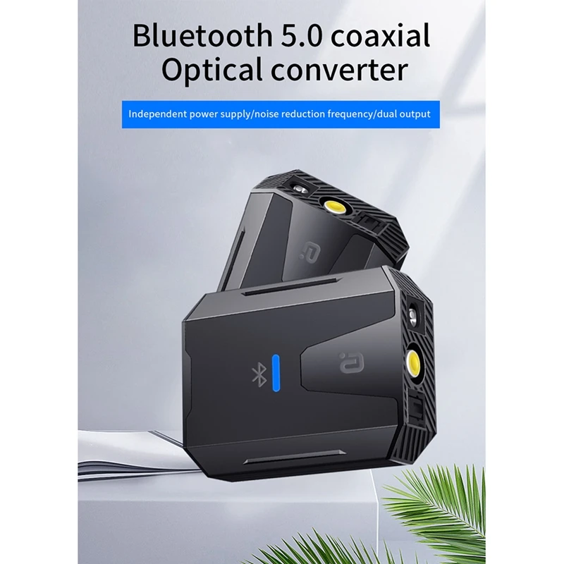 디지털-아날로그 오디오 변환기, 블루투스 5.0, 토스링크 동축 신호, RCA R/L 오디오 디코더 DAC 증폭기 (EU 플러그)