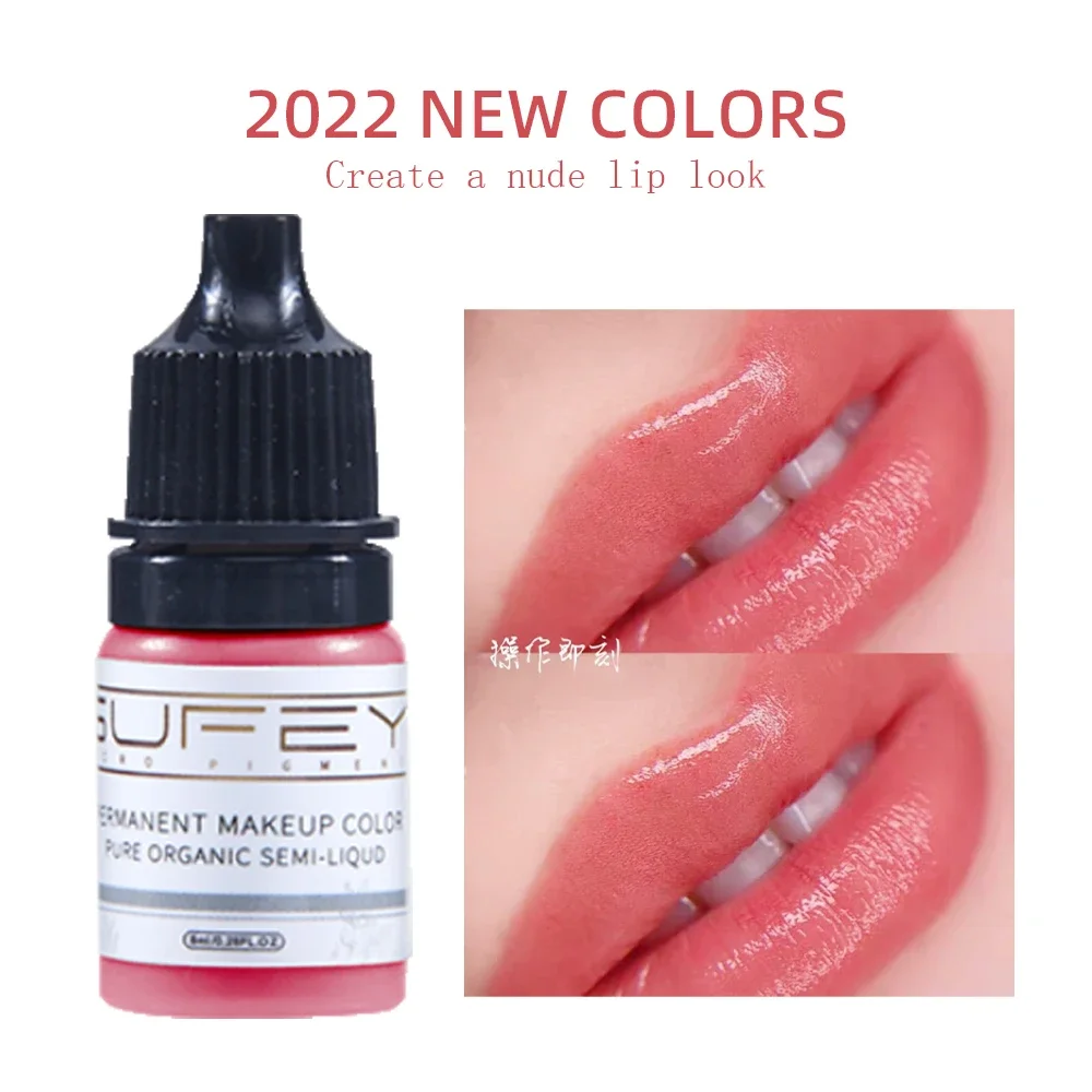 Permanent Makeup Machine Tattoo Ink 8 color 5ml Tattoo Supplies Skin Pigment Eyebrow Lip Ink Waterproof Cosmetic