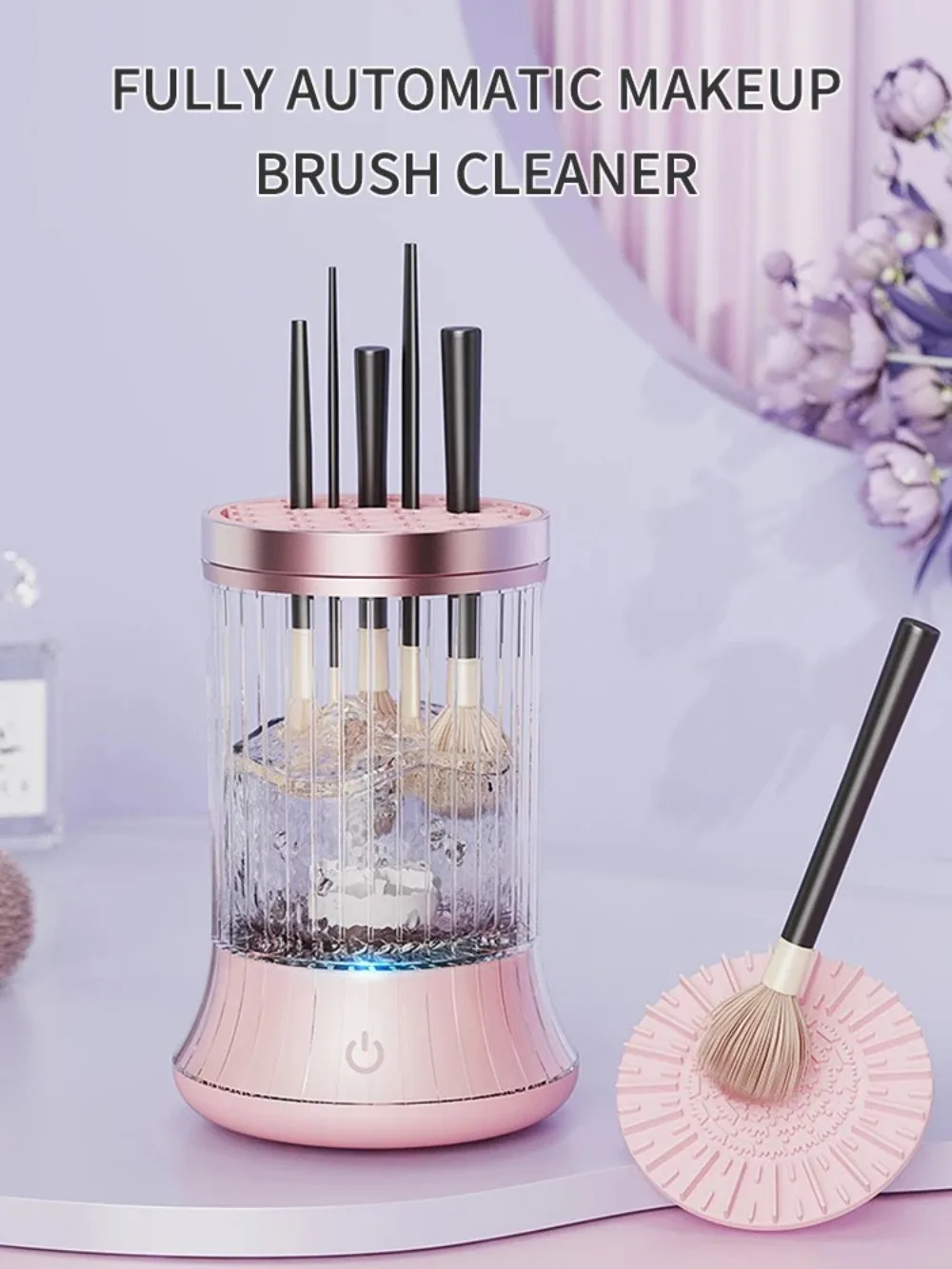 Description Picture 5 of itemRechargeable Electric Makeup Brush Cleaner Quick-dry Automatic Cosmetic Brush Cleaner Machine Convenient Visible