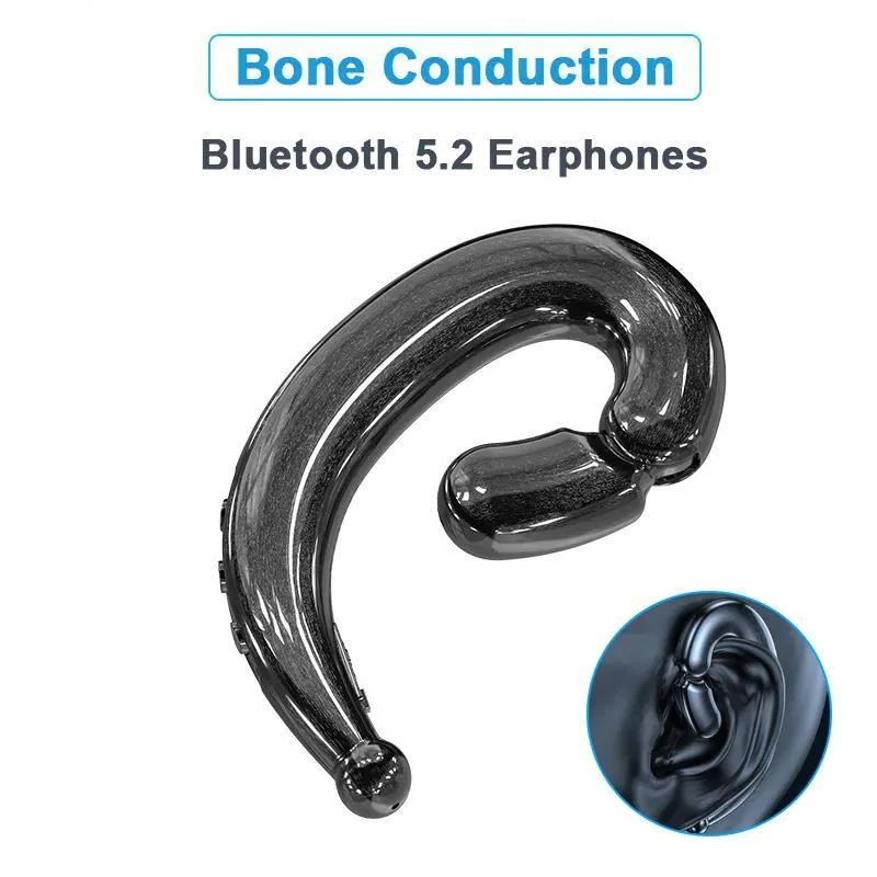 

Bone Conduction Earphones TWS Bluetooth 5.2 Wireless Headphones Sports Headset Waterproof Noise Reduction for Xiaomi iPhone