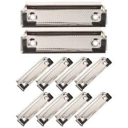 10 Pcs Writing Board Clip Office and Supplies Clipboard Clips Menu Folder Teacher Supply Metal Organizador Moños Para Niñas