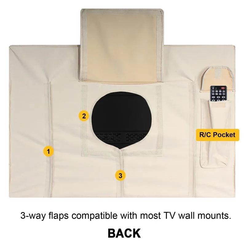 Weatherproof & Dustproof Outdoor TV Protective Cover
