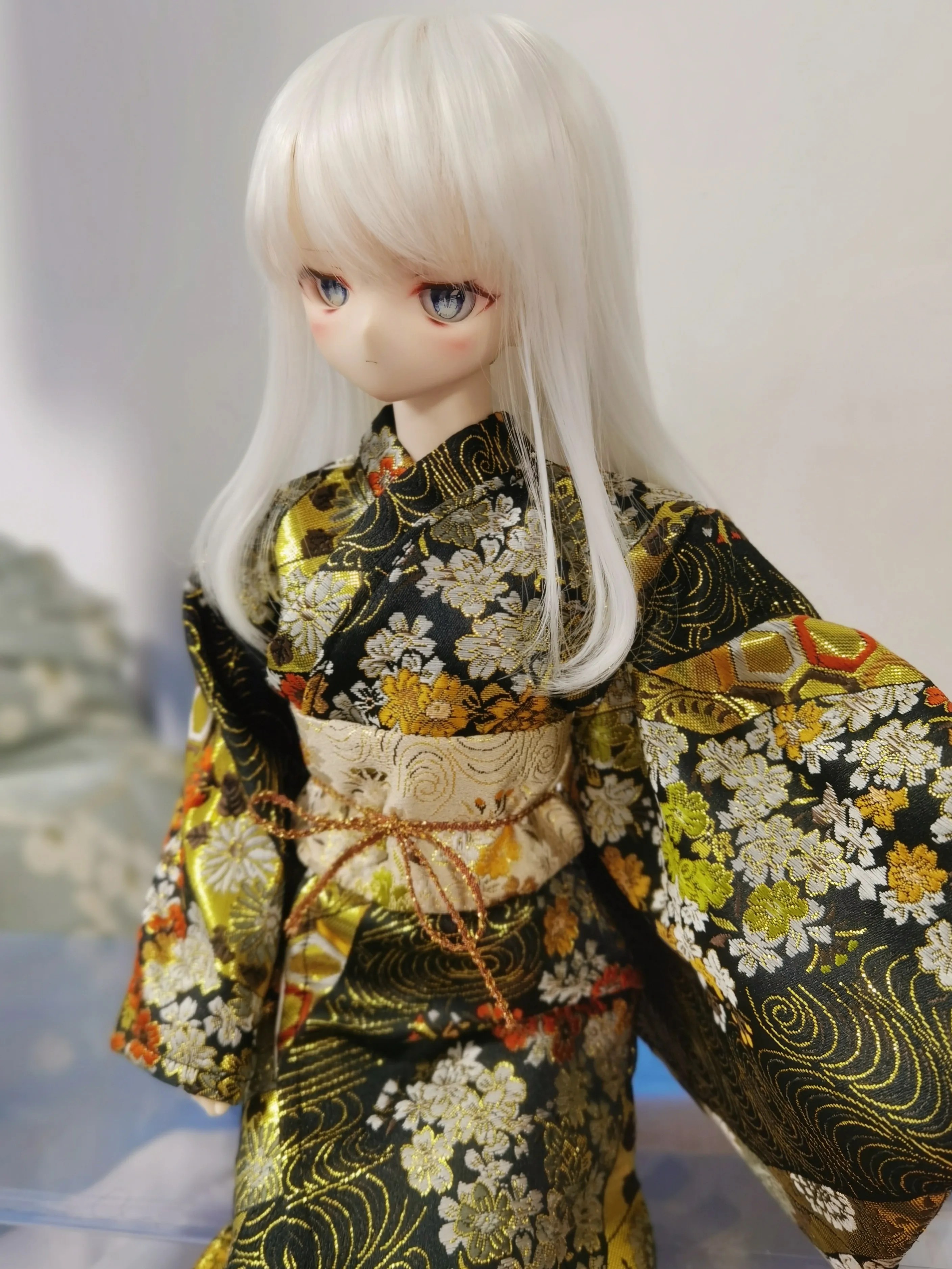 

BJD doll clothes suitable for 1/3 1/4 1/6 OB22 OB24 OB11 soldier size cute feather yukata kimono doll accessories (3 points)