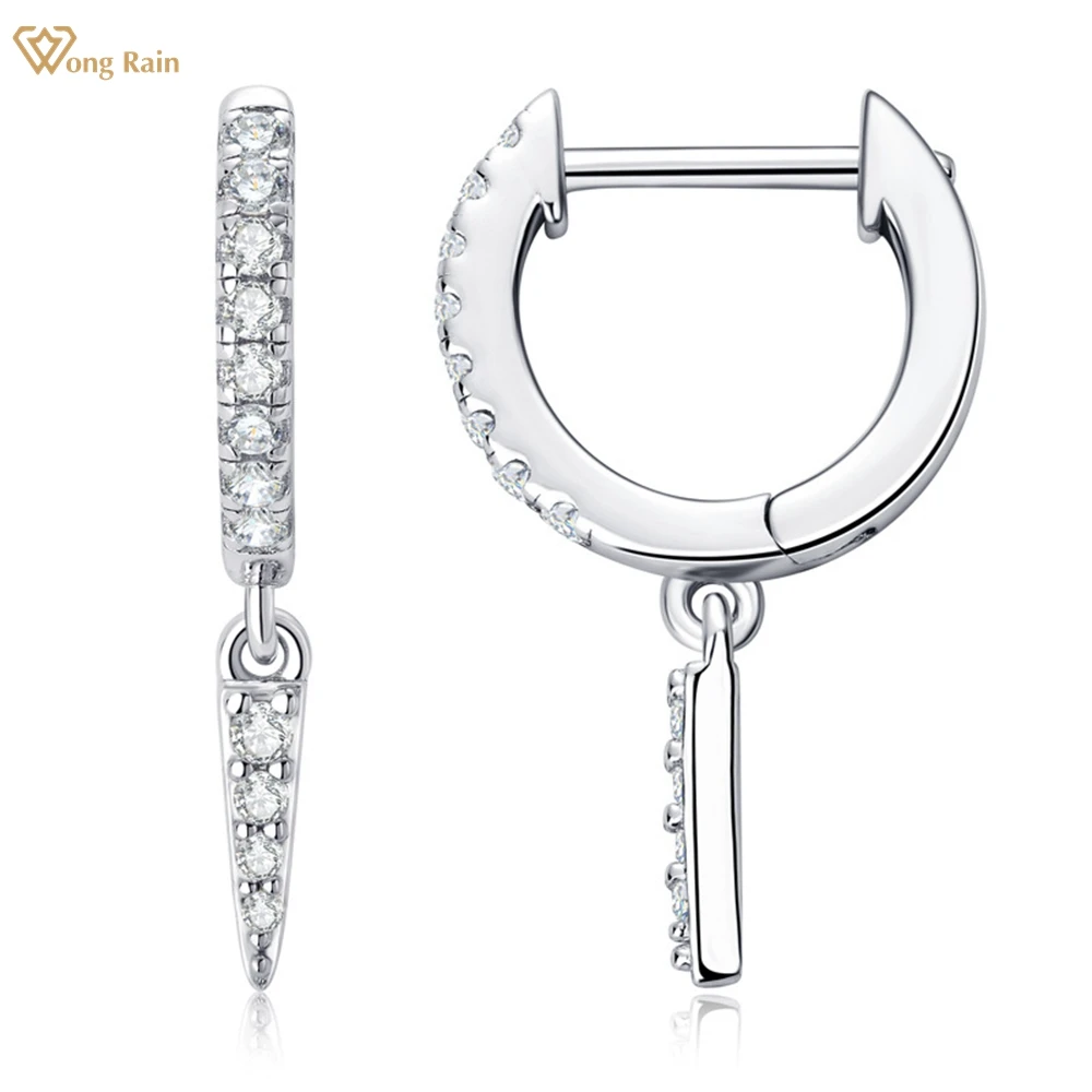 

Wong Rain 18K Gold Plated 925 Sterling Silver VVS1 3EX Real Moissanite Diamonds Drop Earrings Wedding Party Jewelry For Women