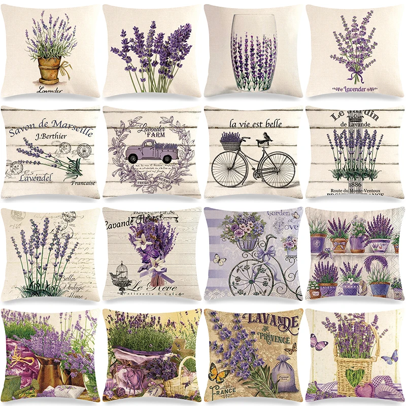 RnnJoile Lavendel-Duschvorhang – 183 X 183 Cm, Polyester, Lila-graues Bauernhaus-Design, Inkl. 12 Haken
