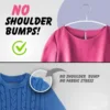 10-50 PCS Non-Slip Space Saving Clothes Hangers Durable Sturdy Contour Metal Shirt Clothes Hangers Suitable for Coat Jacket Suit 4