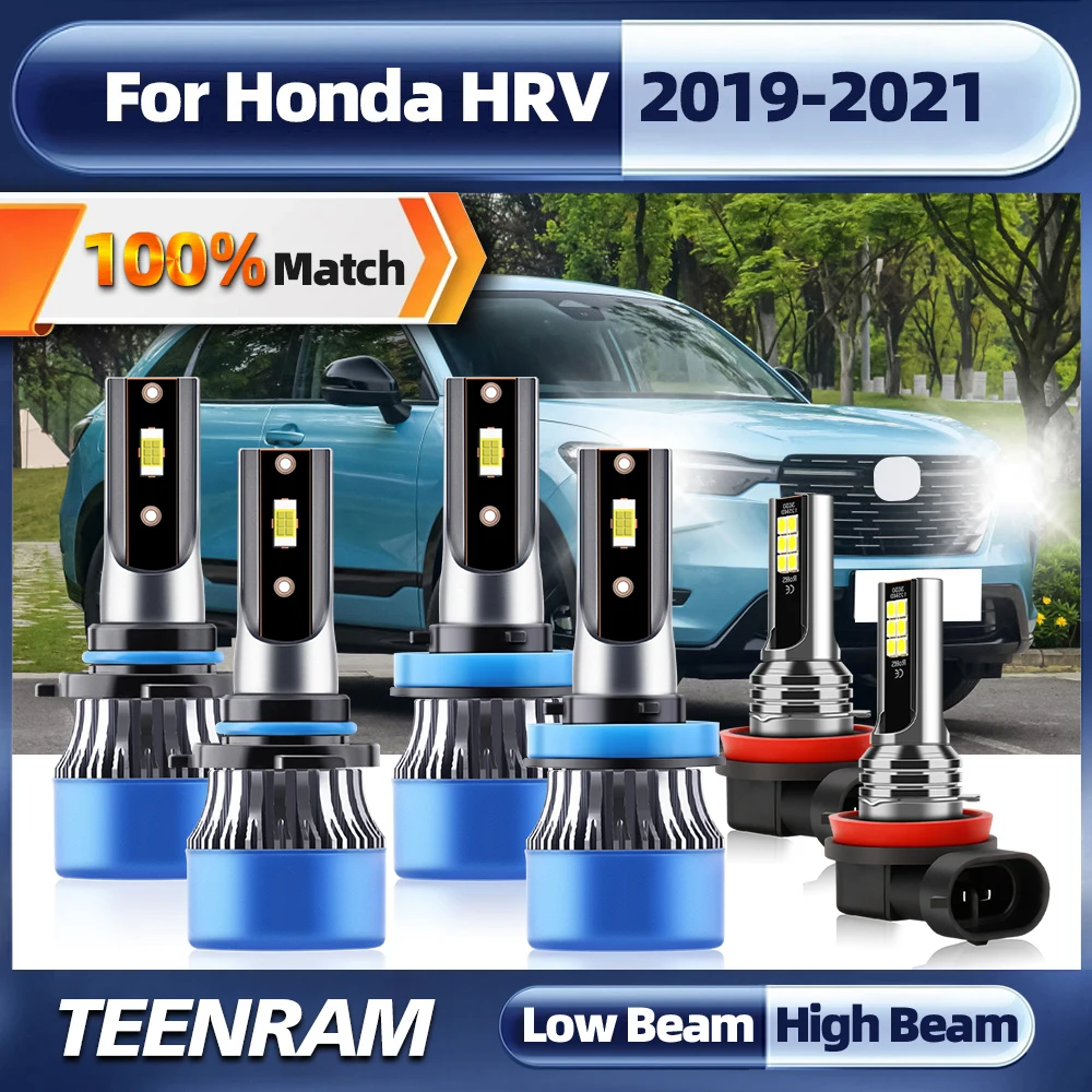 

60000LM Canbus Led Car Headlights 360W H11 9005 HB3 Turbo Lamp 6000K White 12V Auto Headlamps For Honda HRV 2019 2020 2021