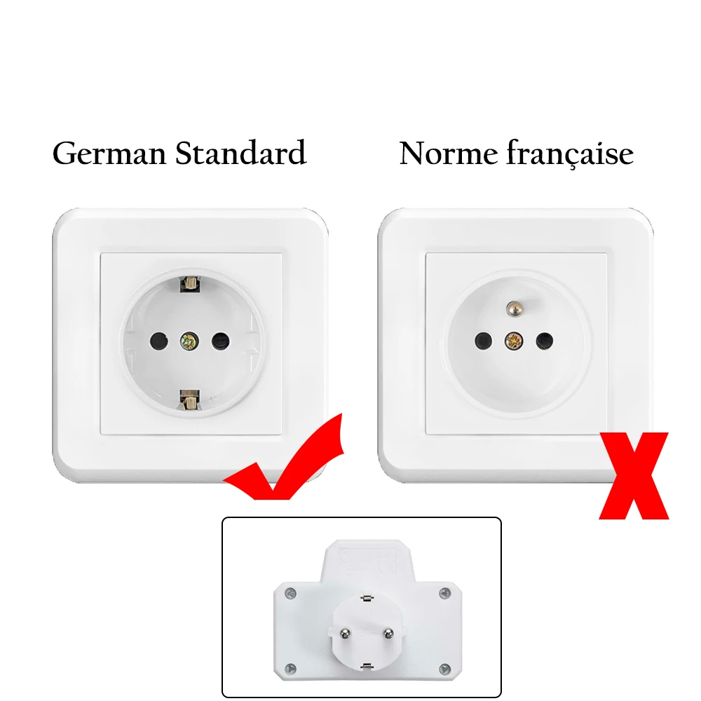 German Electrical Sockets With Switch 16A 250V EU Surface