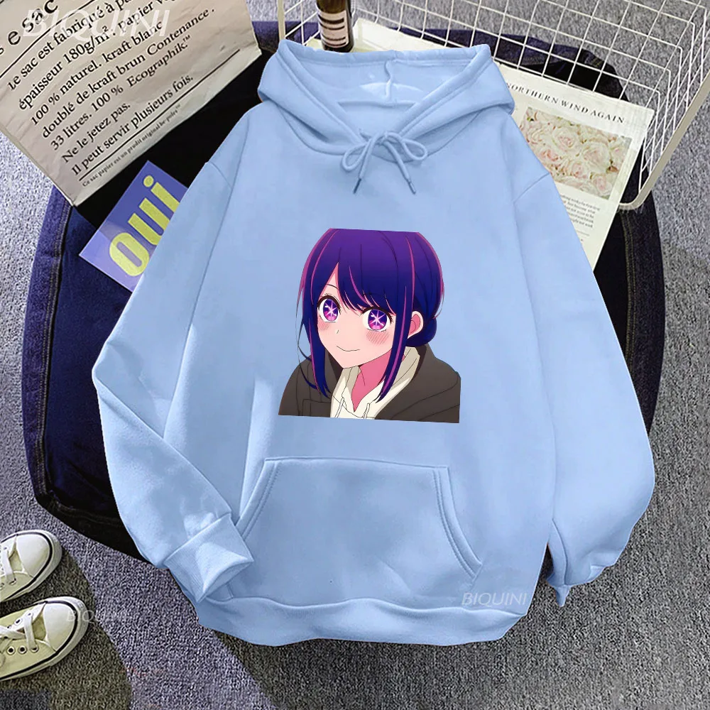 

Oshi No Ko Marin Kitagawa Funny Cartoon Winter Casual Graphic Hoodies Anime Sweatshirts Kawaii Streetwear for Male/Female Tops