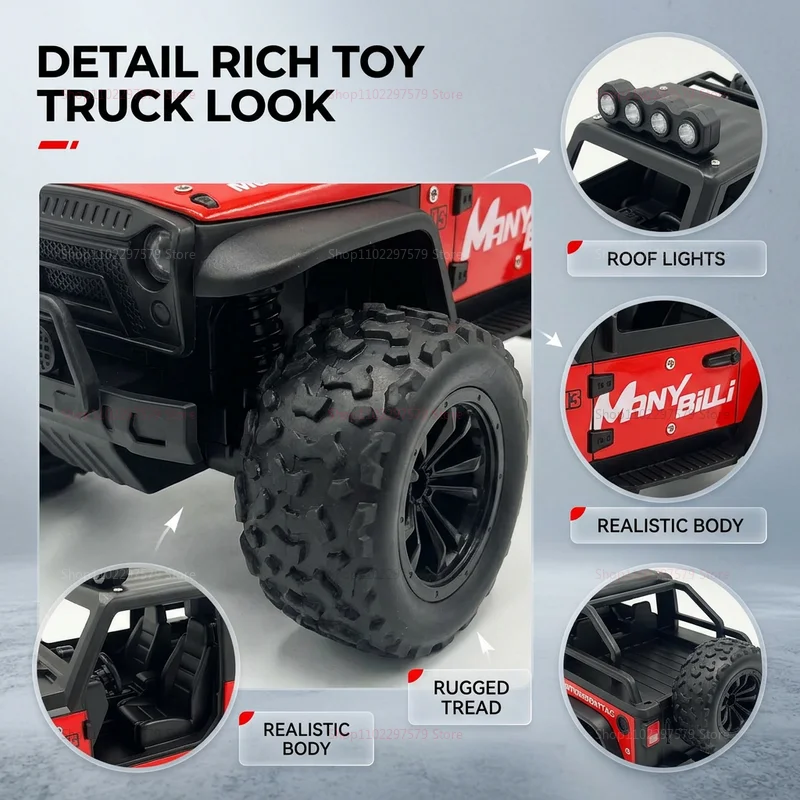 Crawler Buggy RC Tout-Terrain Alliage - Fumée, 2 Couleurs