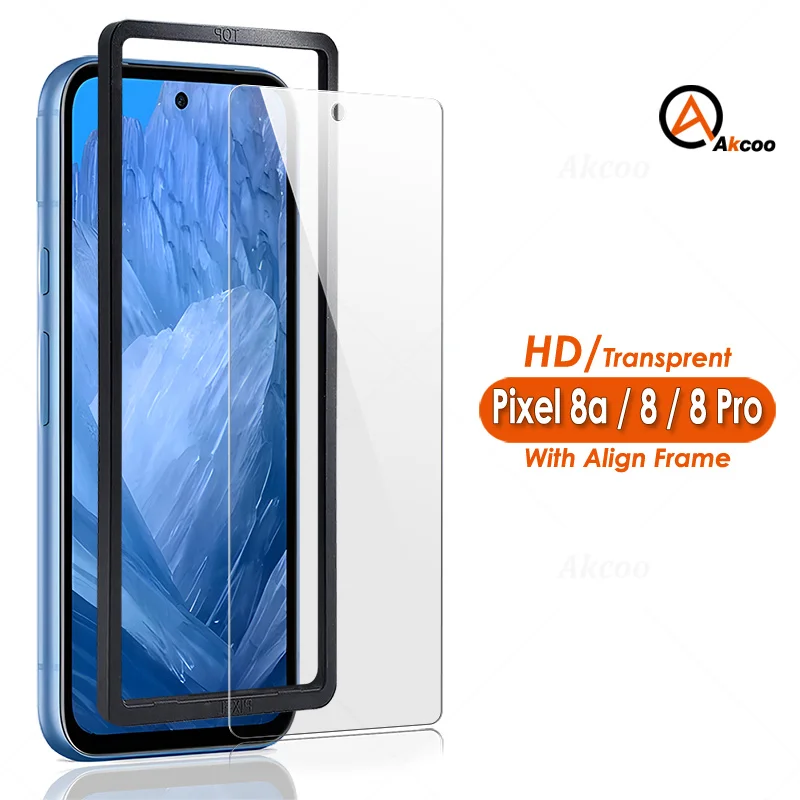 Akcoo Google Pixel 8a Защитная пленка для экрана из закаленного стекла для Pixel 8 pixel 8 pro Аксессуары для защиты