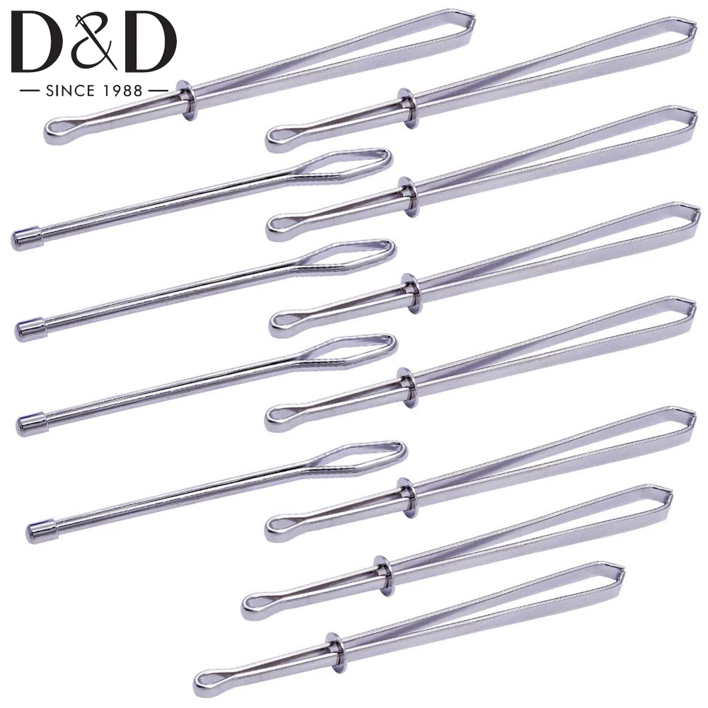 2Pcs Easy Pull Bodkin Drawstring Threader Tweezer Metal Bodkin Ribbon