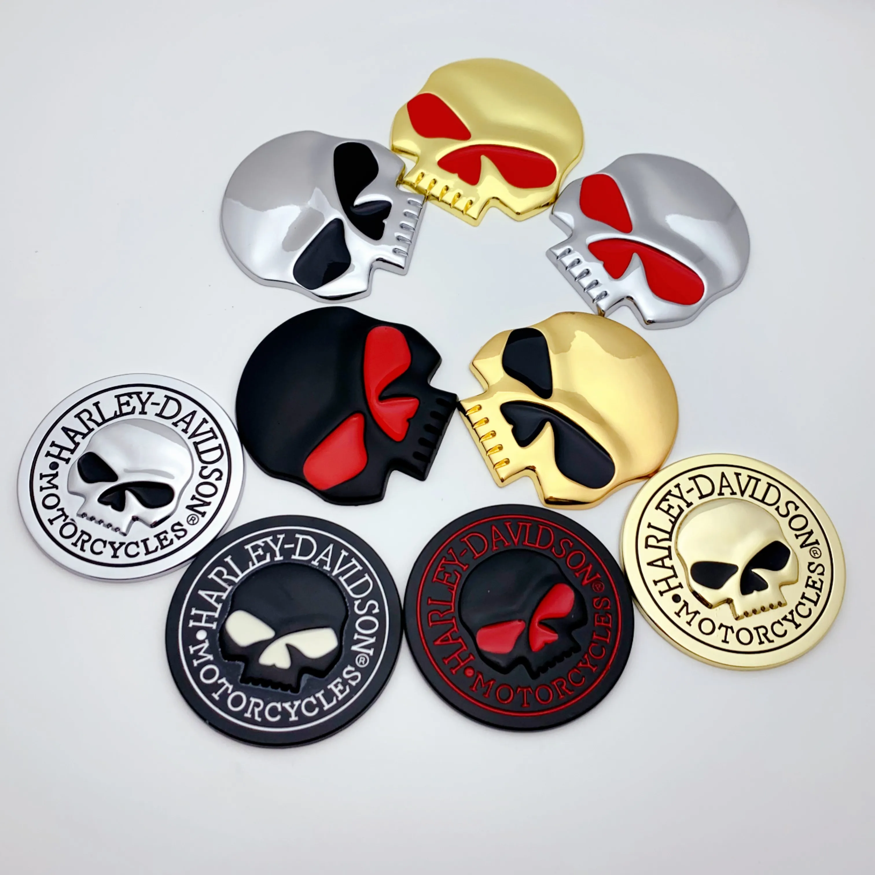 

1X Skull Car Motorcycle Sticker Label Skull Emblem Badge for Audi Honda Toyota Ford Opel Car Styling Stickers Decal Accessories