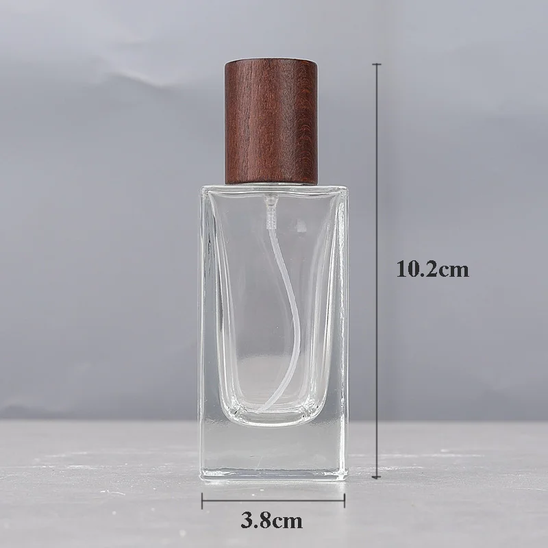 30ml & 50ml Refillable Flat Square Glass Perfume Bottles – Portable Travel Cosmetic... - SKU CBGS1221 - UGI Packaging