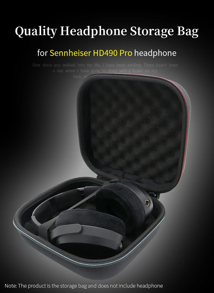 Hard EVA Storage Bag for Sennheiser HD490 Pro Headphone Box HD 490 Pro Headset Travel Carrying Case