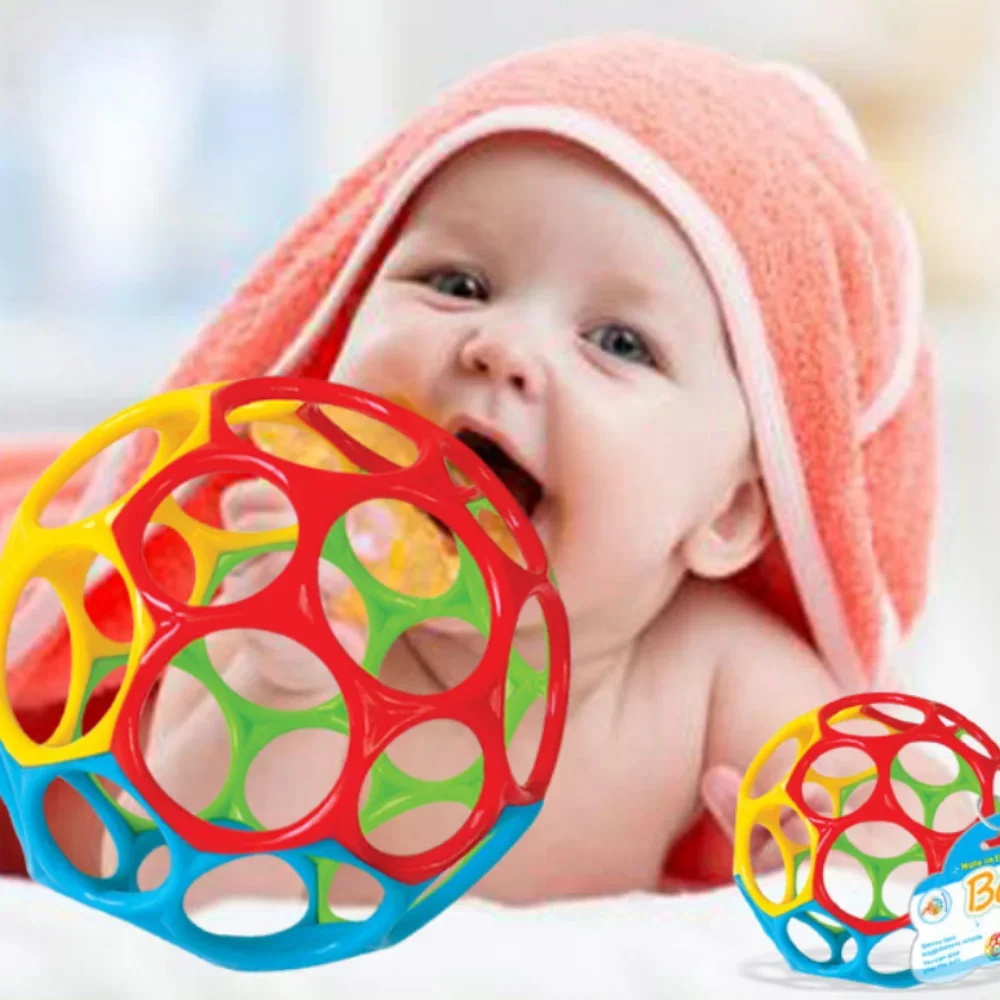 Baby Sensory Balls Baby Intelligence Develop Wave Ball Hand Bell Bite Catch Toys for Children Infant Sensory Development Toy images - 6
