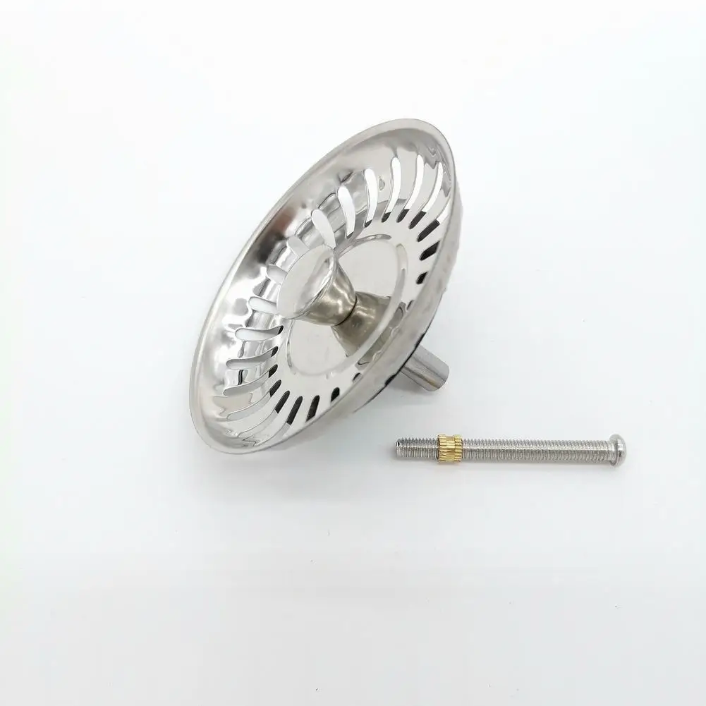 1pc 82mm Stainless Steel Strainer Kitchen Sink Strainer Waste Plug Adjustable 30mm/50mm Screw Water Basin Drain Stopper Filter sink filter kitchen sink filter sink strainer kitchen sink strainer