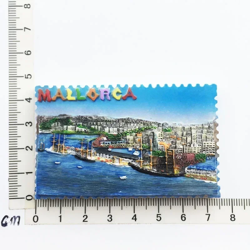 Spain Mallorca Fridge Magnets Majorca Palma Castle Cuenca Ronda Tourism Memorial Decor Crafts Magnetic Refrigerator Sticker Gift