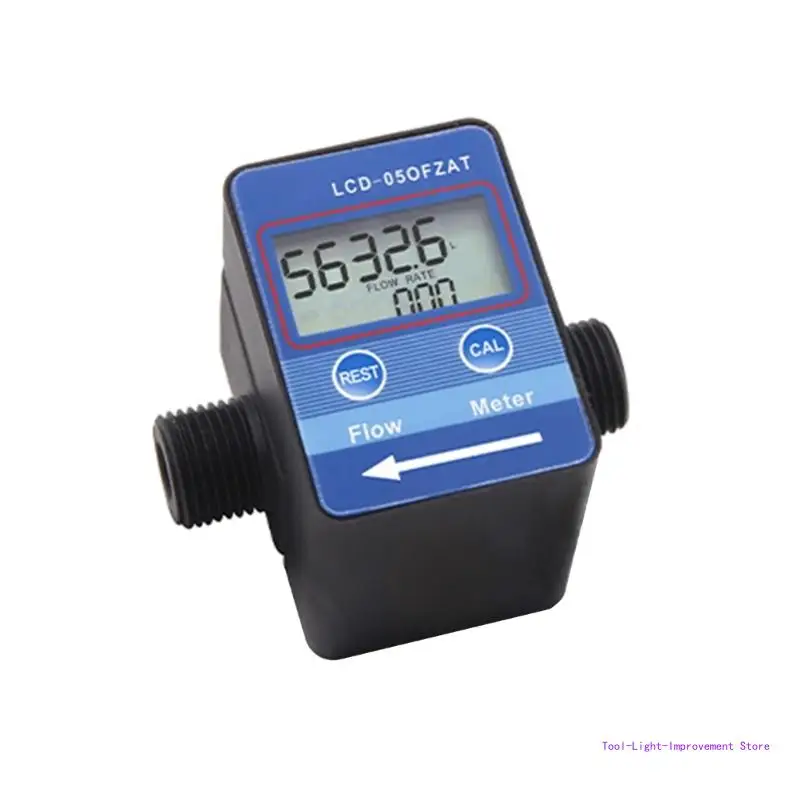 

C63E Турбинный расходомер Электронный цифровой расходомер Пластиковая жидкая вода Дизельные бензины 2,3-3,3 В