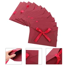 

10Pcs Invitation Cards Envelopes Retro Design Envelopes Coin Storage Envelopes