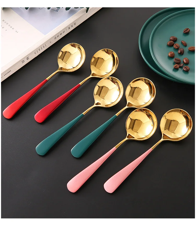Net Red Spoon Creative Cute Spoon Stainless Steel Korean Spoon Home
