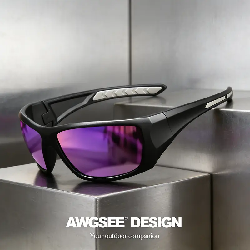 Polarized Sports Sunglasses UV400 Anti-Glare Full Frame Outdoor Cycling Fishing Glasses with Sturdy Construction - Image 5