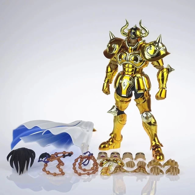 

In Stock CS Model Saint Seiya Myth Cloth EX Taurus Aldebaran Gold Knights of the Zodiac Anime Metal Armor PVC Action Figure Toys