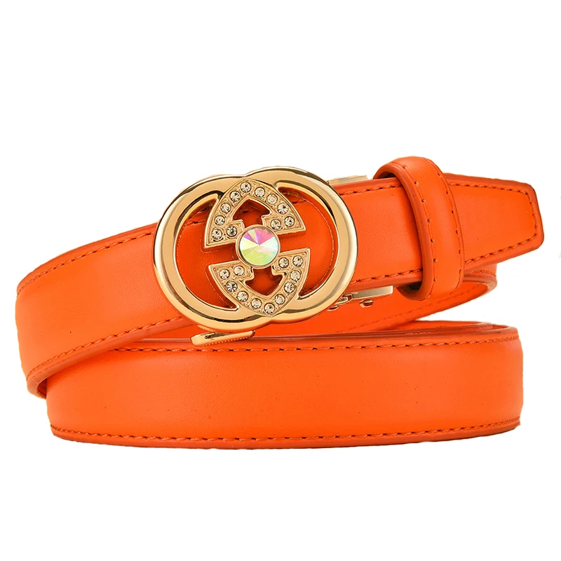 

Belt Woman Genuine Leather Pu Mixed High Quality Ladies Strap Luxury Fashion Designer Double Double G Automatic Metal Buckle