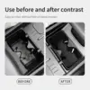 Cup pad Wireless Charger Mat For Hyundai Santa Fe 2024 Auto Interior Accessories Central armrest storage box PVC Mats Black ABS 5