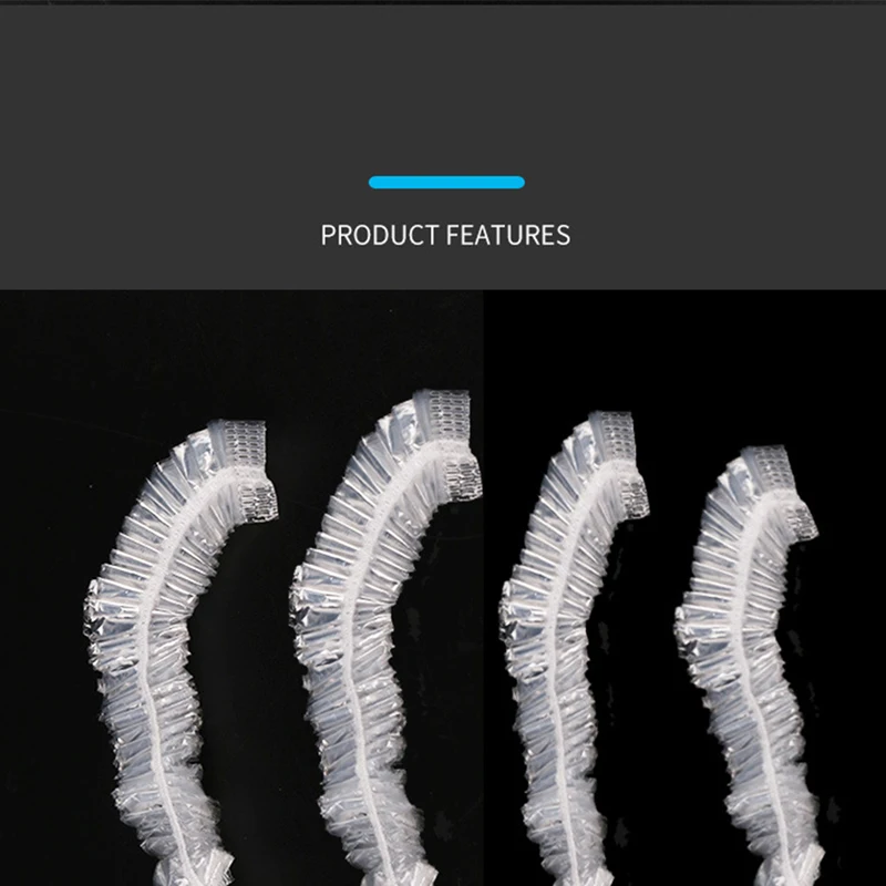 100 adet Tek Kullanımlık Tek seferlik Otel Ev Duş Banyo Temizle Saç Elastik Kapaklar Şapkalar