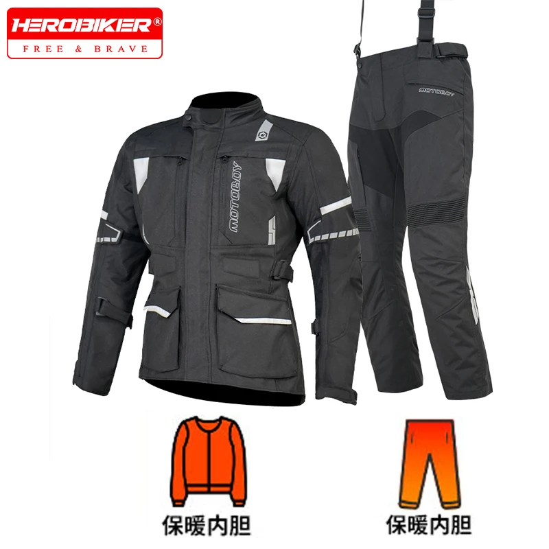 Motocross Jacket Keep Warm Motorcycle Jacket Fall Prevention Chaqueta Moto Hombre Waterproof For Motorcycle Travel