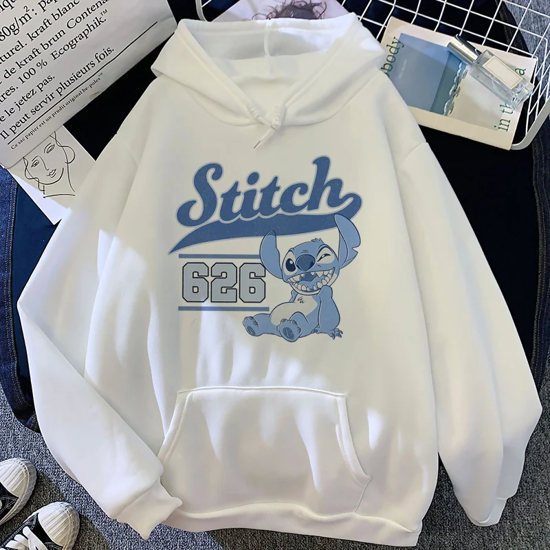 thumbnail image 1 of Disney-Sudadera con capucha de Lilo Stitch para hombre y mujer, ropa de calle con estampado de Anime Kawaii, de Manga corta, 1 of 4